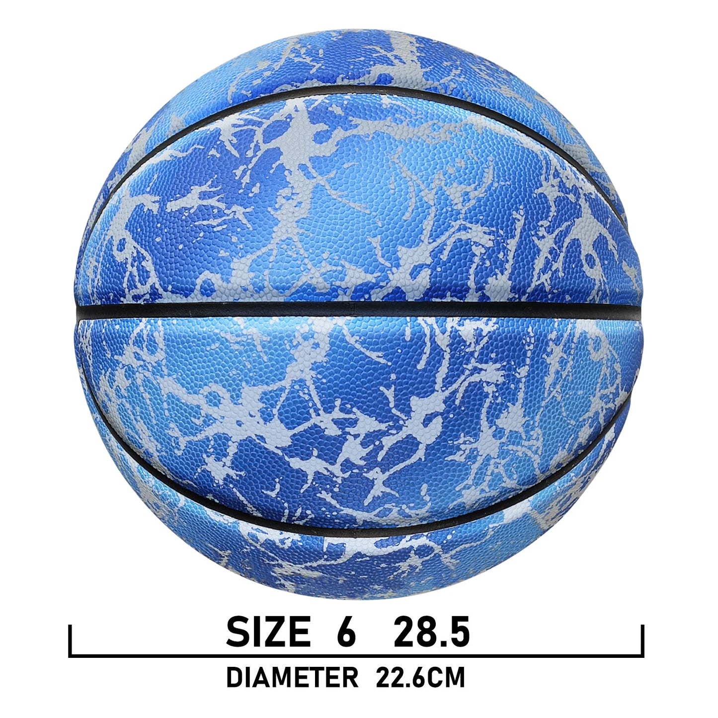 Night Use Composite Leather Luminous Size 5 6 7 Basketball For Boys&Girls-Night Ball Game,Glow In The Dark,In&Outdoor Training