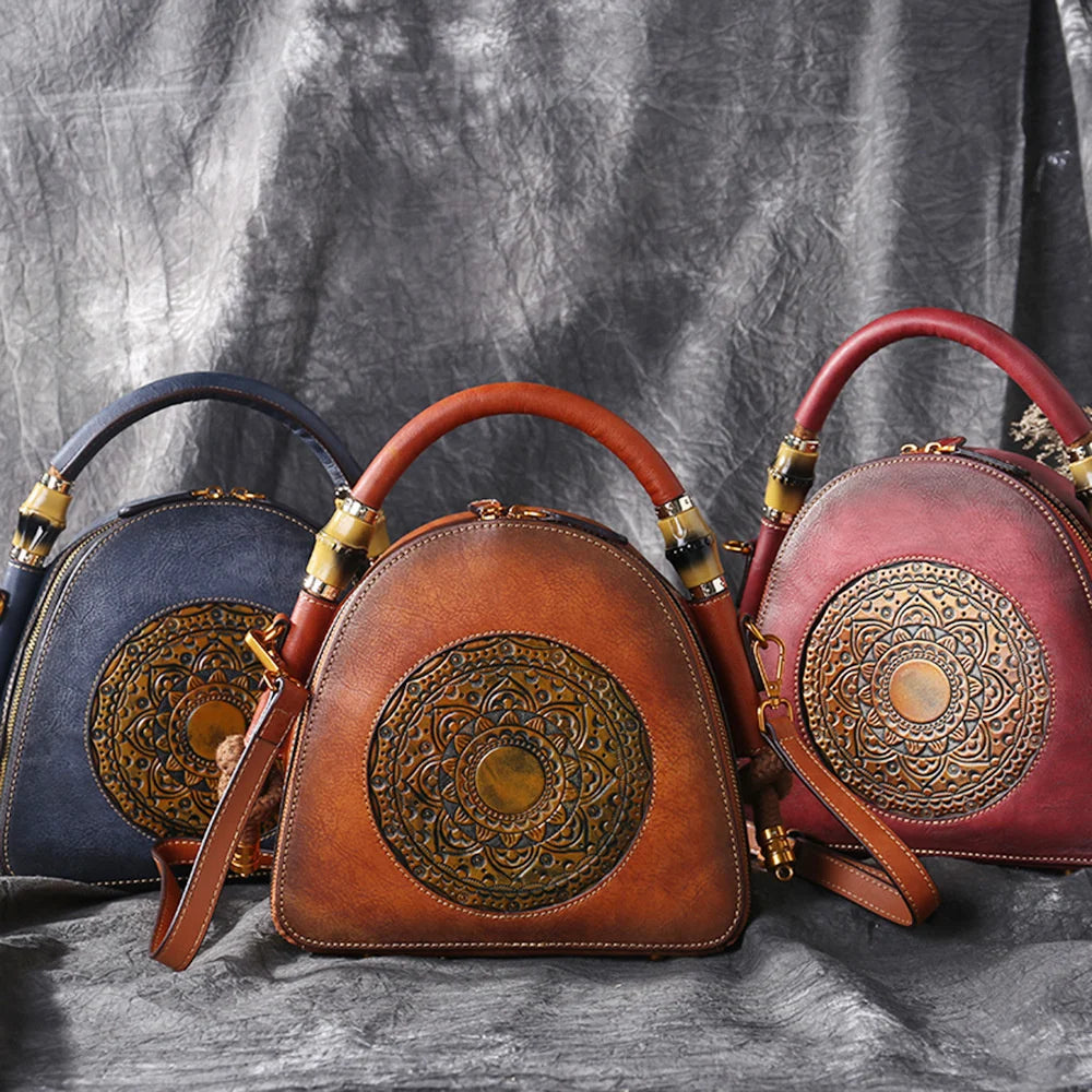 MOTAORA Luxury Handmade Embossed Women Messenger Shoulder Bags Female Designer Handbags High Quality New Ladies Genuine Leather