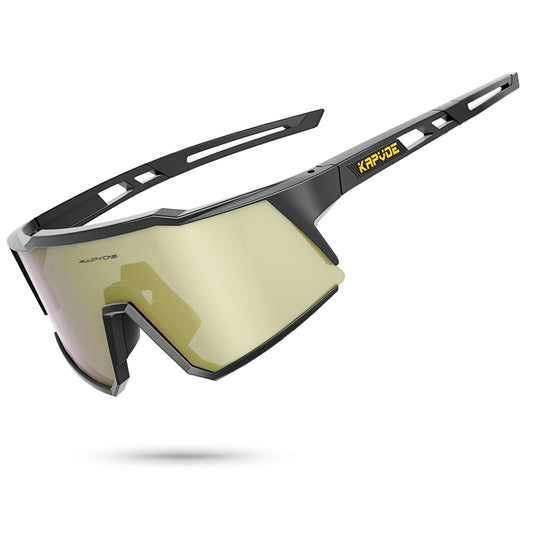 Kapvoe Fashion Polarized Sunglasses Cycling Glasses Bike Road Driving Goggles Outdoor UV400 Sports MTB Road Mountain Bicycle