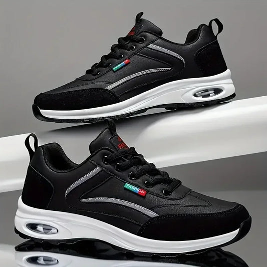 Trendy Men’s Indoor Height Increase Running Shoes Anti-Slip Rubber Outsole Casual Shoes All-Day Comfort Gym Work Men's Sneakers