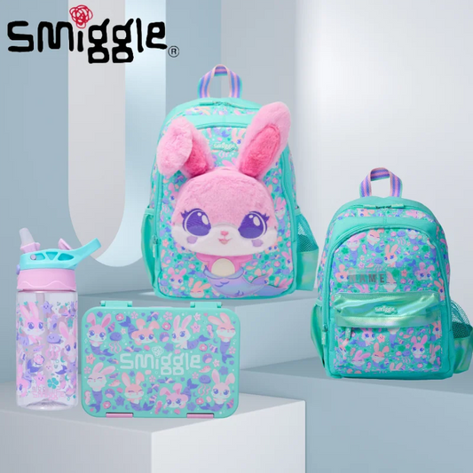 Genuine Australia Smiggle Backpack School Bag Cute Rabbit Cartoon Series Anime Backpack Student Gift Separate Purchases