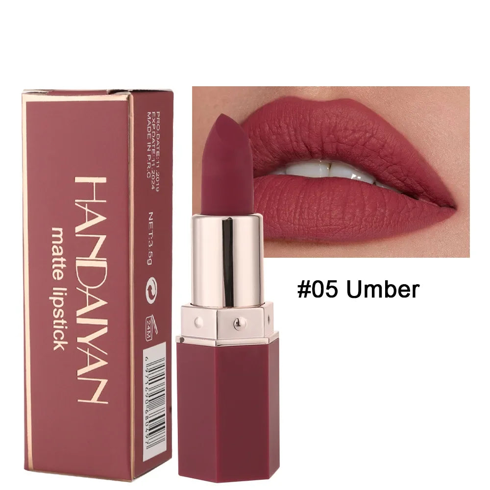 Nude Matte Lipstick Waterproof Long Lasting Non-stick Cup Lip Stick Not Fading Sexy Red Pink Velvet Lipsticks Makeup Cosmetics