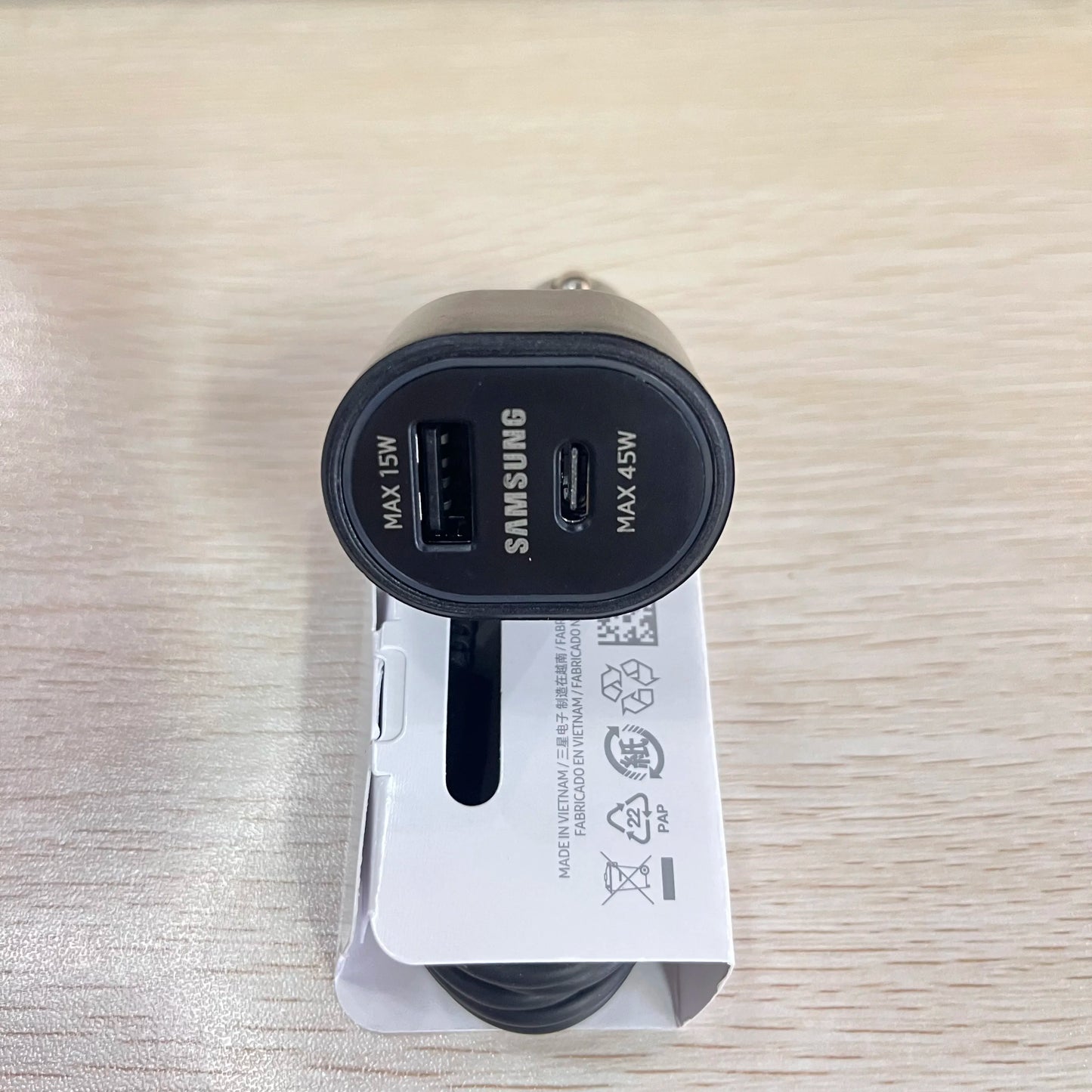 60W Samsung USB Type C Car Charger PD Super Charging Galaxy S25 S24 S23 S22 Ultra 45W 15W Charger Samsung Z Fold 5 4 Flip in Car