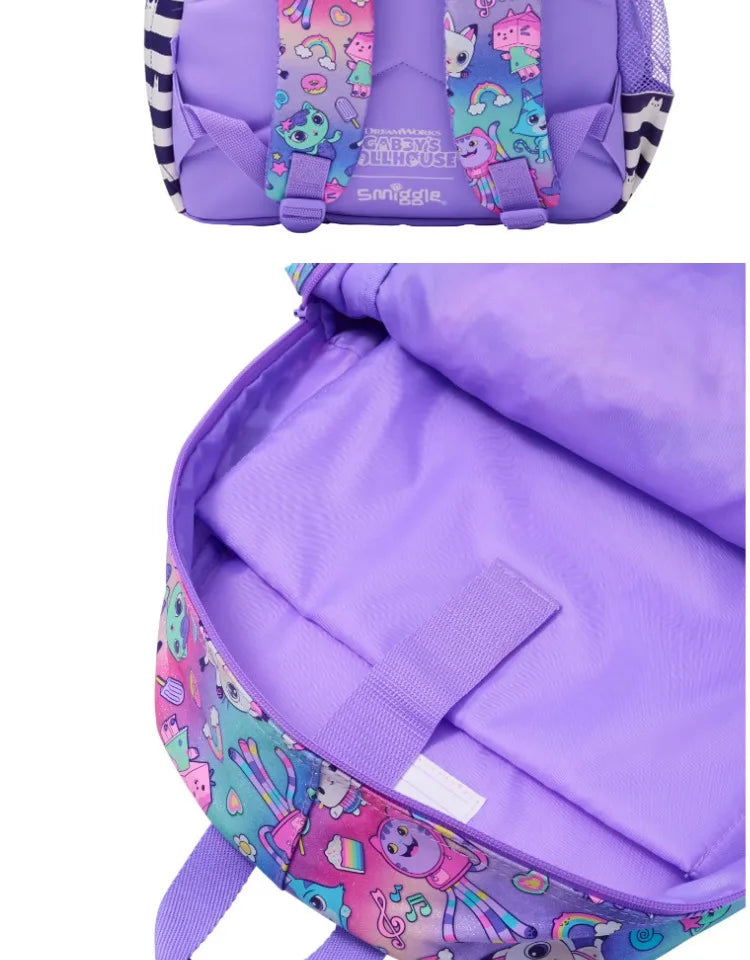 Genuine Australia Smiggle Backpack Gabby'S Dollhouse School Bag Cartoon Series Anime Backpack Student Gift Separate Purchases