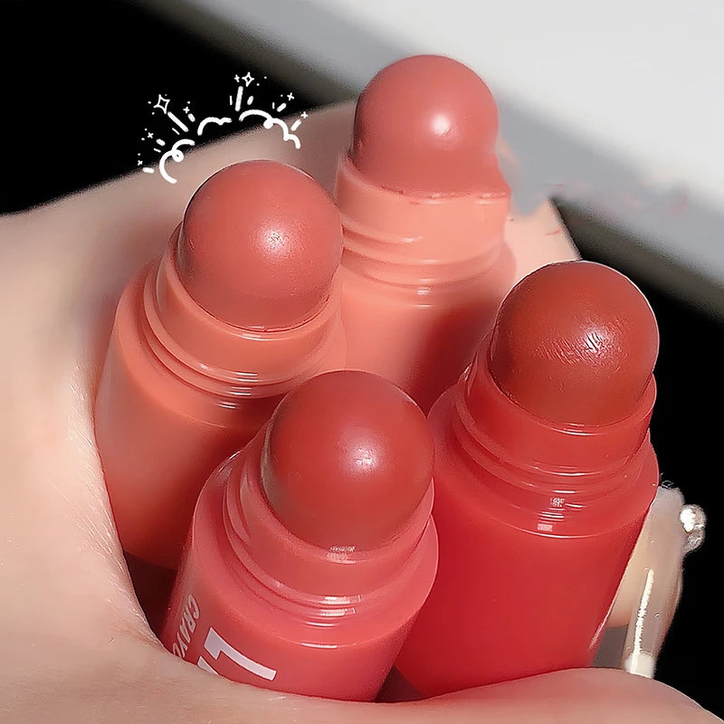 Mini Lipstick Set Matte 4 Colors Lipstick Combination 4 Sections Velvet Grapefruit Red Lip Pigment Non-stick Cup Lip Gloss kit