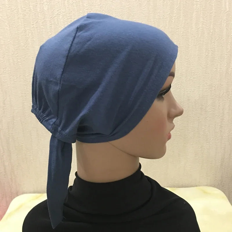 Soft Inner Muslim Women Hijab Cap Islamic Head Wear Hat Underscarf Cotton Hats Bonnet Turkish Scarves Arab Headdress India Caps