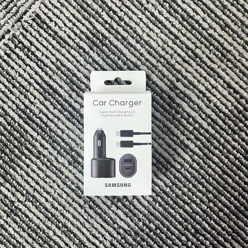 60W Samsung USB Type C Car Charger PD Super Charging Galaxy S25 S24 S23 S22 Ultra 45W 15W Charger Samsung Z Fold 5 4 Flip in Car