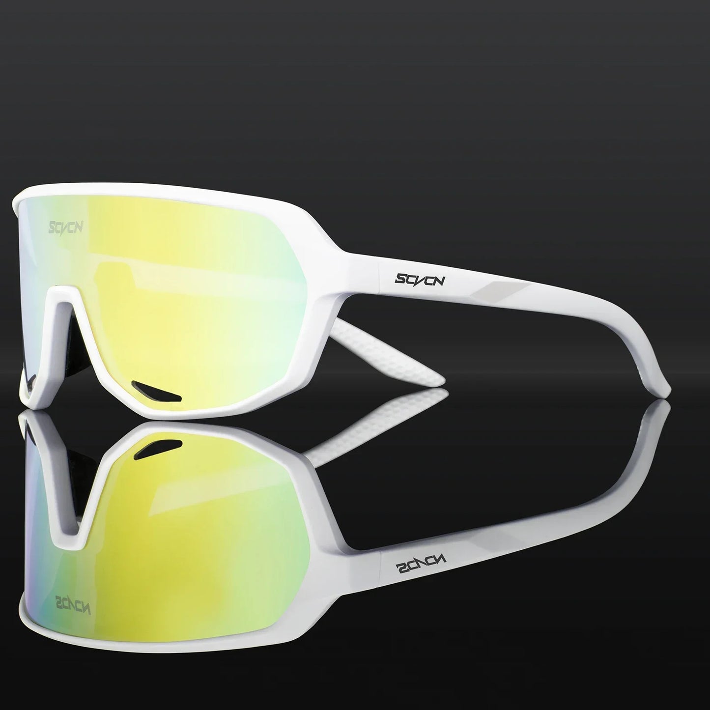 Scvcn Fashion Sunglasses for Men Sun Mountain Bike Road Bicycle Eyewear Goggles Sports UV400 MTB Photochromic Cycling Glasses