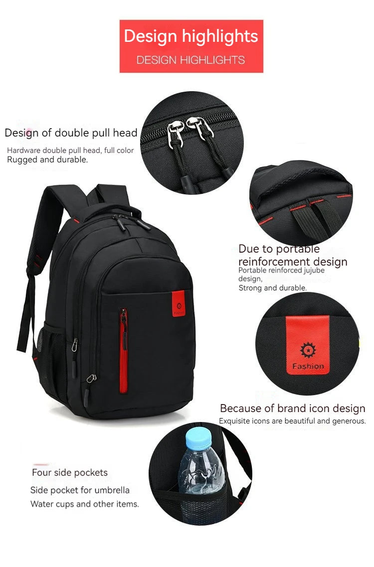 Rilibegan Classic Backpack Big Capacity Fashion Student Back Packs Travel Outdoor Packs Large Back Bags