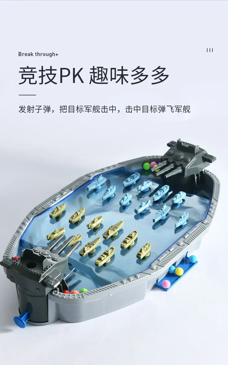 New Navy Combat Board Games Toys Multiplayer Party Interactive Table Games Ejection Ball Fighter Army Operations Toys for Kids