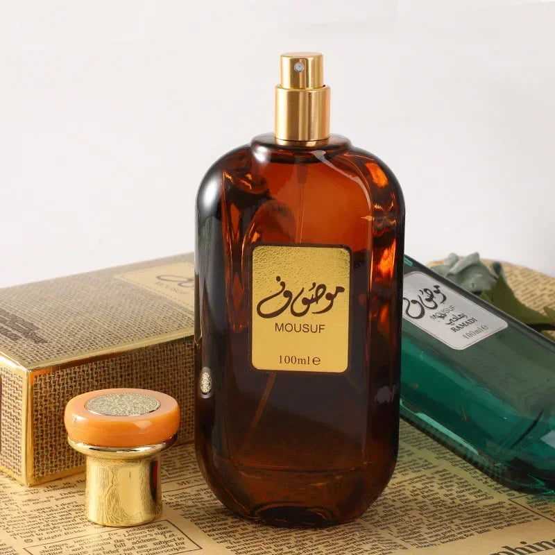 عطر رجالي عربي أصلي عالي الجودة من دبي موسوف، 100 مل، عطر كولونيا يدوم طويلاً للرجال والنساء، عطر خفيف
