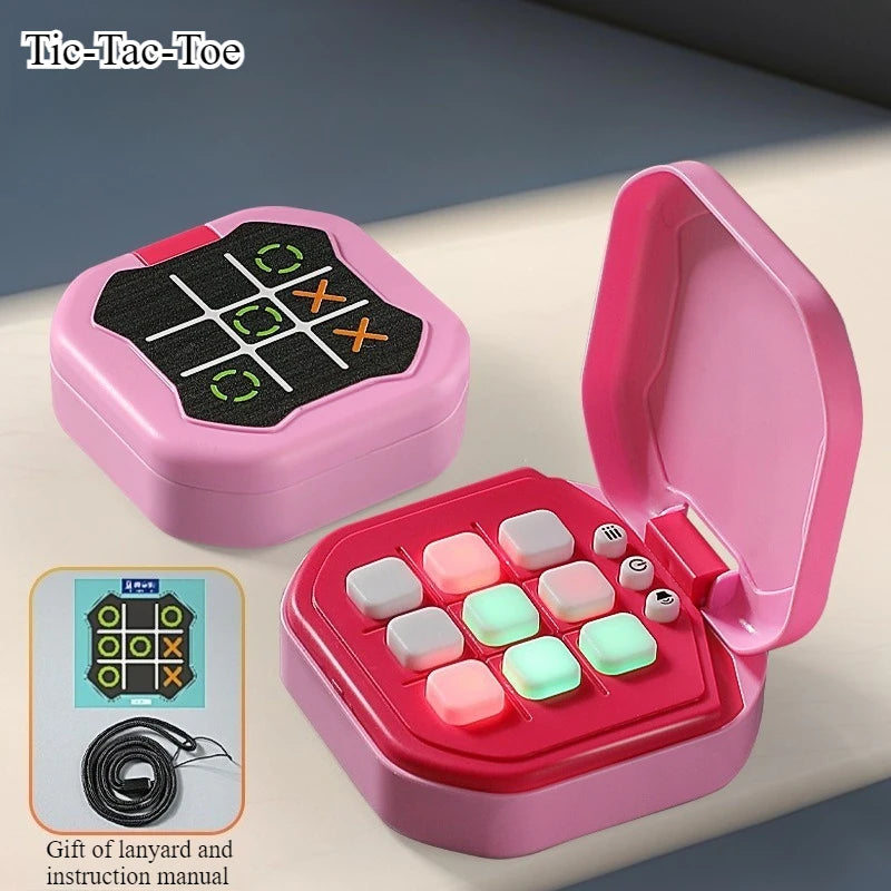 Tic-Tac-Toe Board Board Multifunctional Electronic Games Montessori Puzzle Table Game Chess Chess Set Portable For Adults Kids