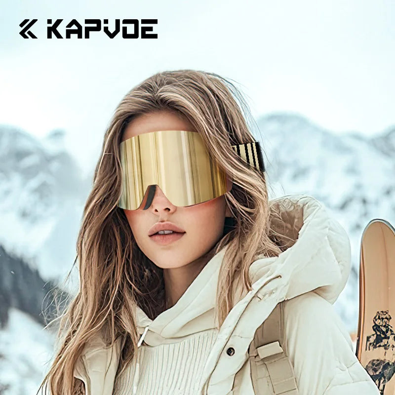 Snowstorm Vision Pro Ski & Snowboard Goggles – UV400 Mirror Lens