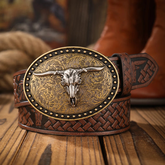 Vintage meets fashion! PU alloy buckle belt, suitable for both men and women, to create a personalized Western style