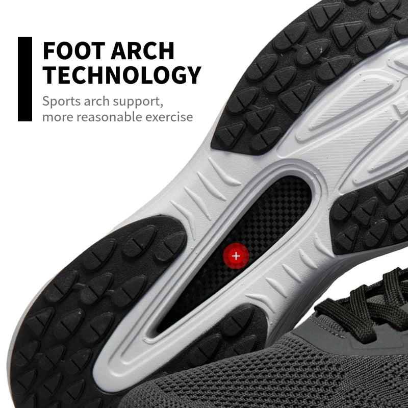 Baasploa Men Running Shoes 2025 Fashion Outdoor Lightweight Non-slip Sneakers Male Mesh Breathable Sports Shoes Wear Resistant