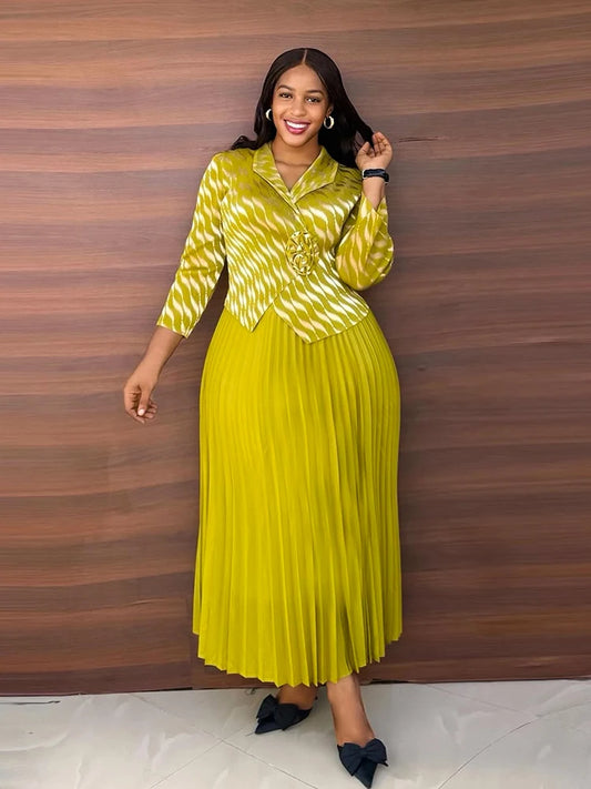 Plus Size Luxury Dresses For Women Elegant And Beautiful Gowns Miyake Pleated Dress Party Evening Prom Formal Female Fashion