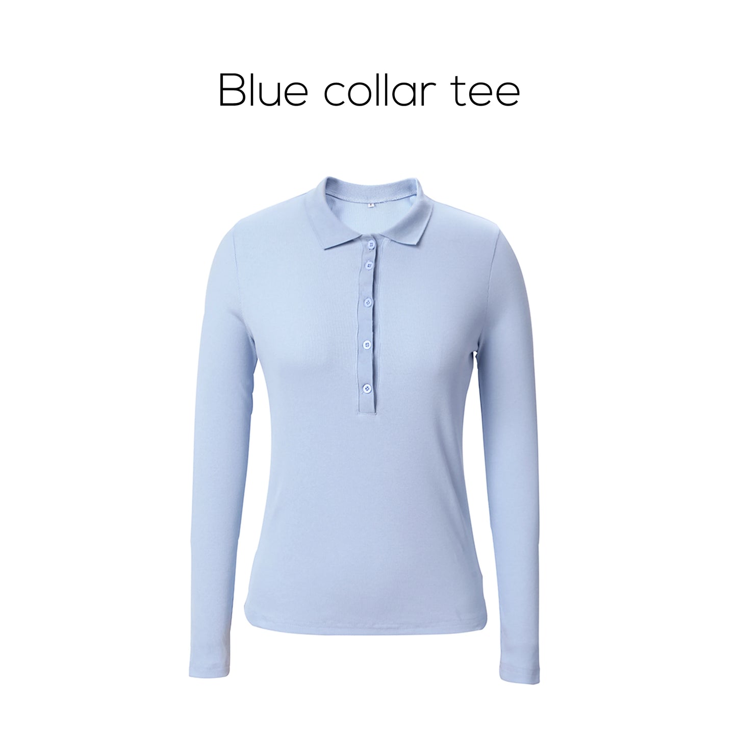 AP 2025 Spring/Summer Women Turn-Down Collar Tee & Cotton Blend Skirt Set
