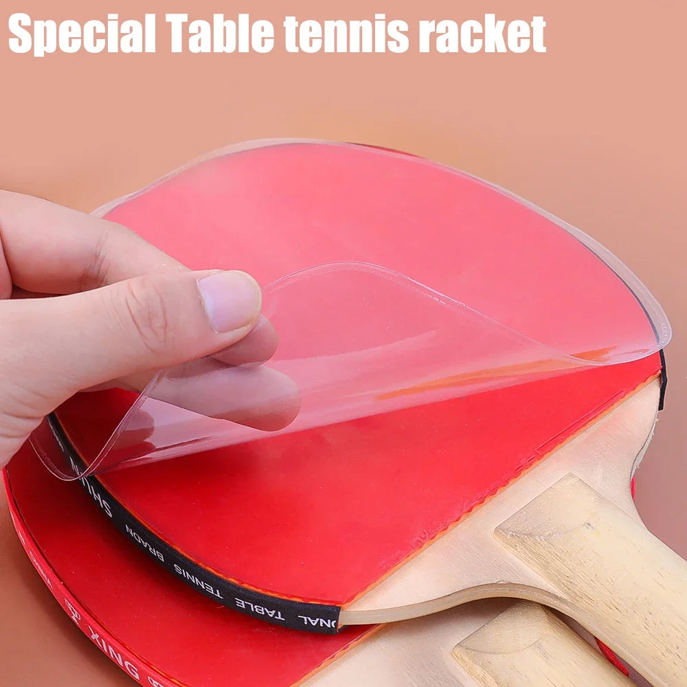 2/10Pcs Ping Pong Racket Protective Film Sticky Transparent Maintenance Cover Table Tennis Racket Rubber Protection Film Tool