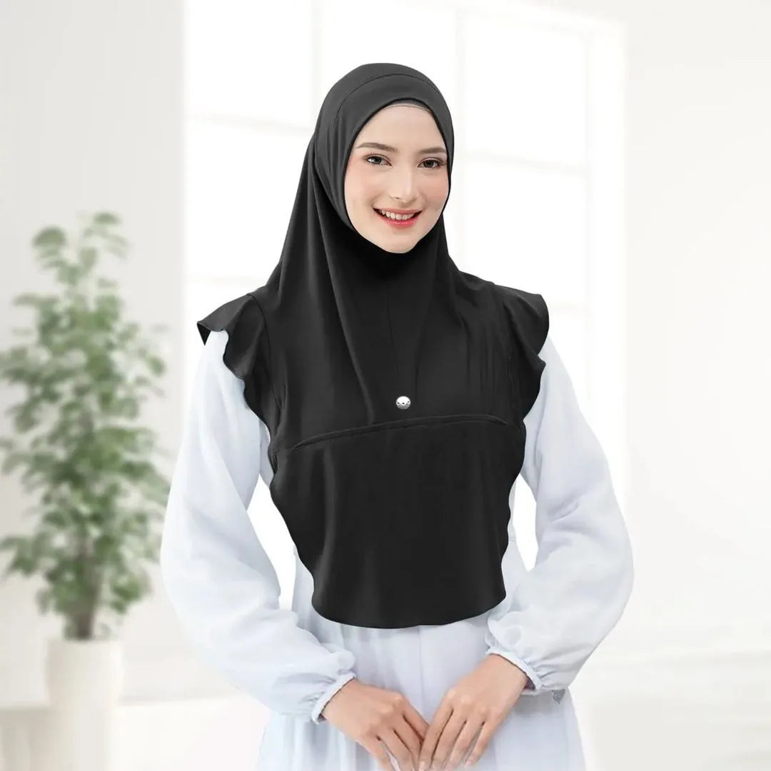 Ready to Wear Turban Hijab for Muslim Women Arab Scarf, One Piece Amira Islamic Headscarf Malaysian Headband Shawls Eid