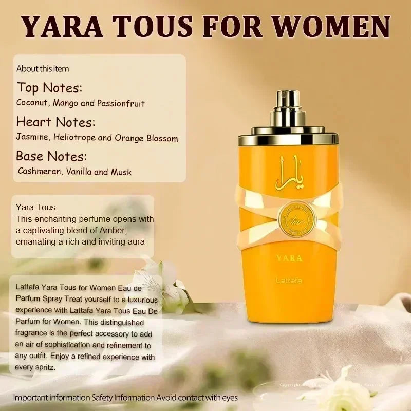 عطر بخاخ أصلي 100 مل، عطر رجالي يدوم طويلاً، عطر يارا موي توس أسد للنساء، فيرومونات طويلة الأمد، هدية