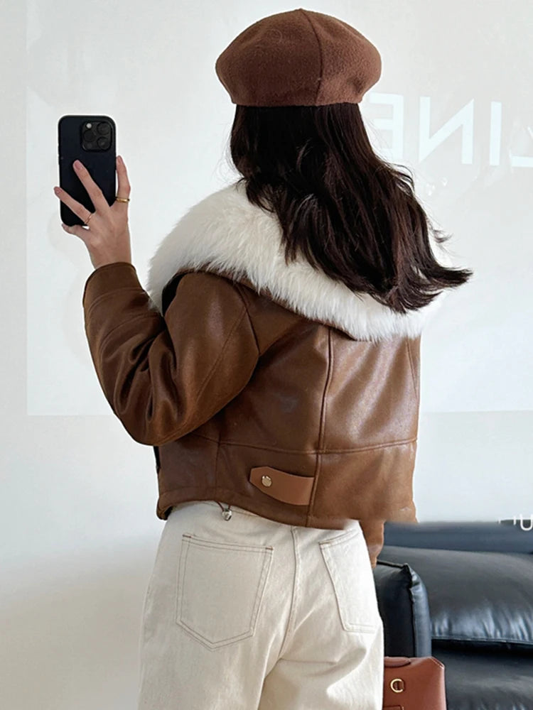 2023 New Fashion Womens Puffer Jackets Winter Natural Fox Fur Collar Goose Down Jackets Parkas Luxury Clothing