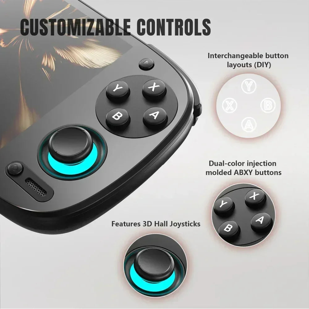 Retroid Pocket 5 Retro Handheld: SD865, 512G, Android 13 | 5.5" OLED, PSP Games, Portable Game Console Best Gift For Kids