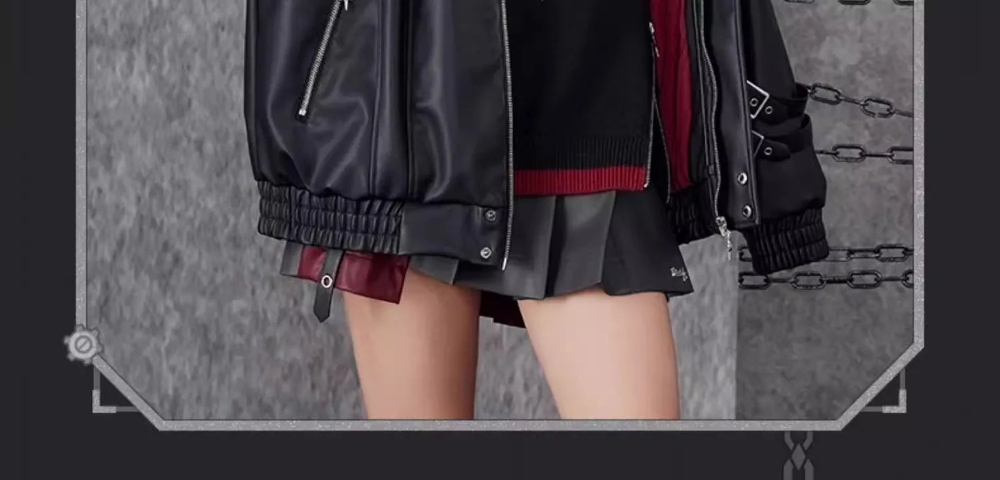 Genshin Impact Wriothesley Cotton PU Hooded Jacket – Anime Cosplay Adult Warm Coat