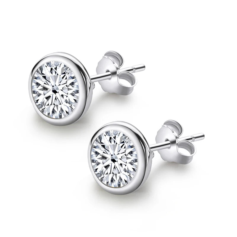 Lnngy Natural Colorful Gemstones Stud Earring for Women pendientes plata 925 Sterling Silver Earrings Daily Jewelry Gift