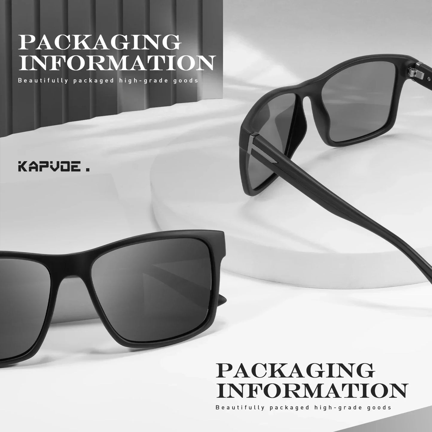 Kapvoe Men Fashion Sunglasses Luxury Polarized Glasses for Driving Fishing Cycling Glasses Golf Women Bike Goggles Retro Shades
