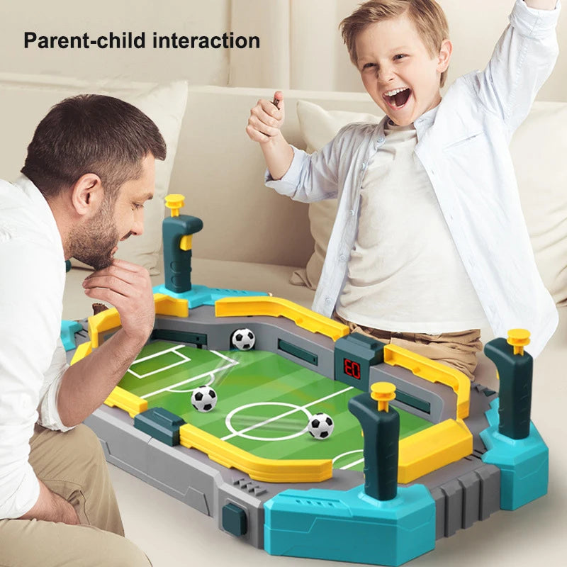 Dual-control Football Battle Game Educational Two-player Interactive Football Board Game with Scorer Children's Birthday Gift