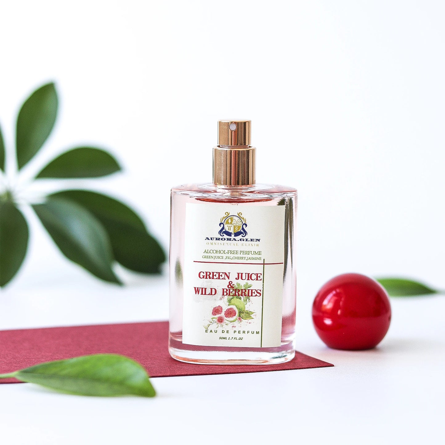 Premium Fig & Blackcurrant Alcohol-Free Perfume 50ml - Vegan Long Lasting Fragrance for Women & Men - Natural Essential Oils