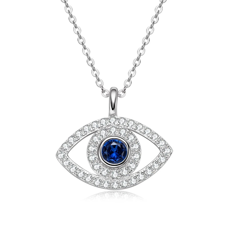 Lnngy Certified 925 Sterling Silver Chain Necklace Irregular Colorful Gemstone Pendant Necklaces for Women Collar Mujer