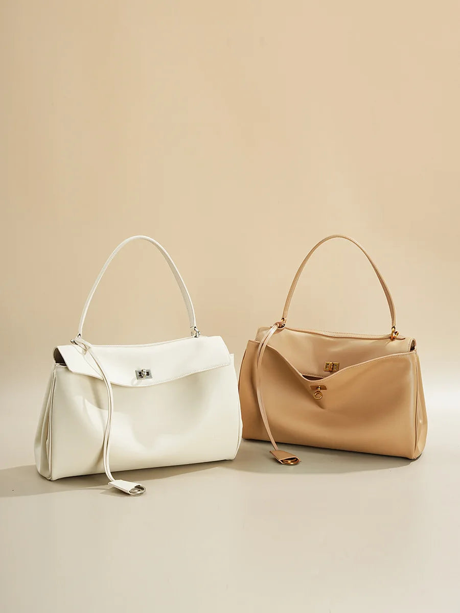 Rodeobag leather handbag, single shoulder crossbody bag, large capacity women's commuting high-end tote bag