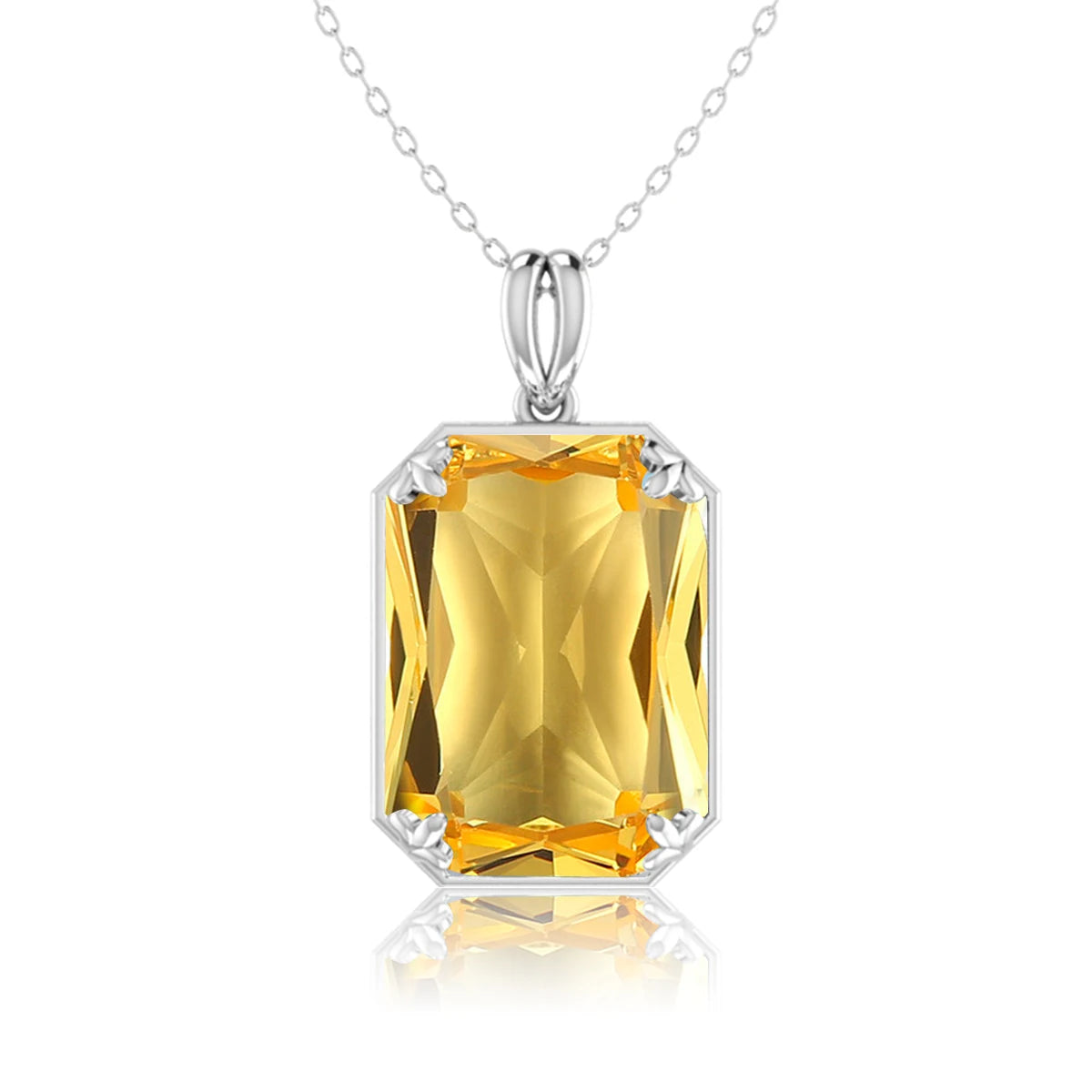 Real 925 Sterling Silver Aquamarine Necklace Pendant Anniversary Banquet Accessories Woman Fine Jewelry 2022 New Without Chain