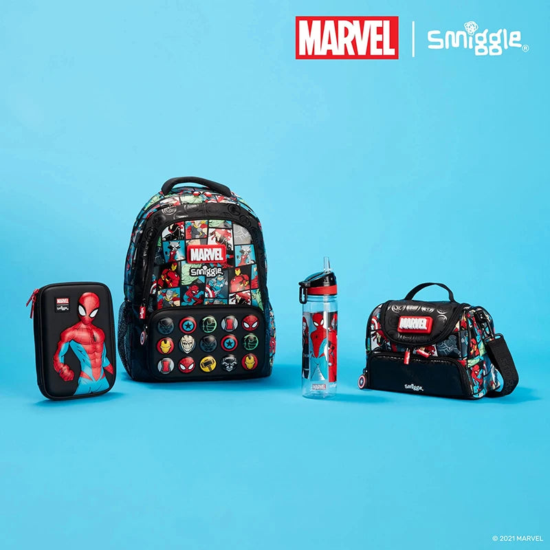 Genuine Australia Smiggle Marvel Backpack Cartoon Series Spider-Man School Bag Anime Backpack Student Gift Separate Purchases