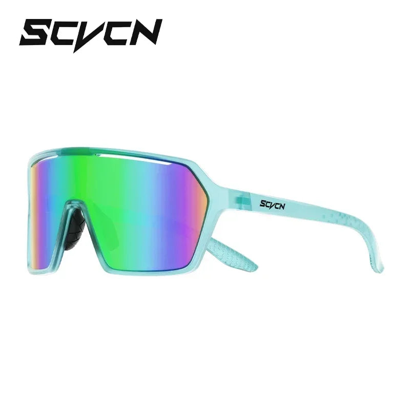 SCVCN Sunglasses for Men Cycling Glasses Fashion Photochromic Women Bike Mountain Road Bicycle Eyewear Cycle Goggles UV400 MTB