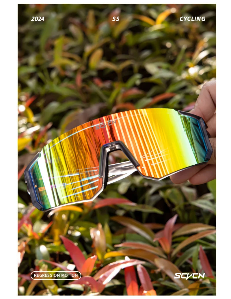SCVCN Outdoor Bike Cycling Sunglasses Men MTB Road Driving Glasses Sports Women Hiking Bicycle Cycling Glasses UV400 Goggles New