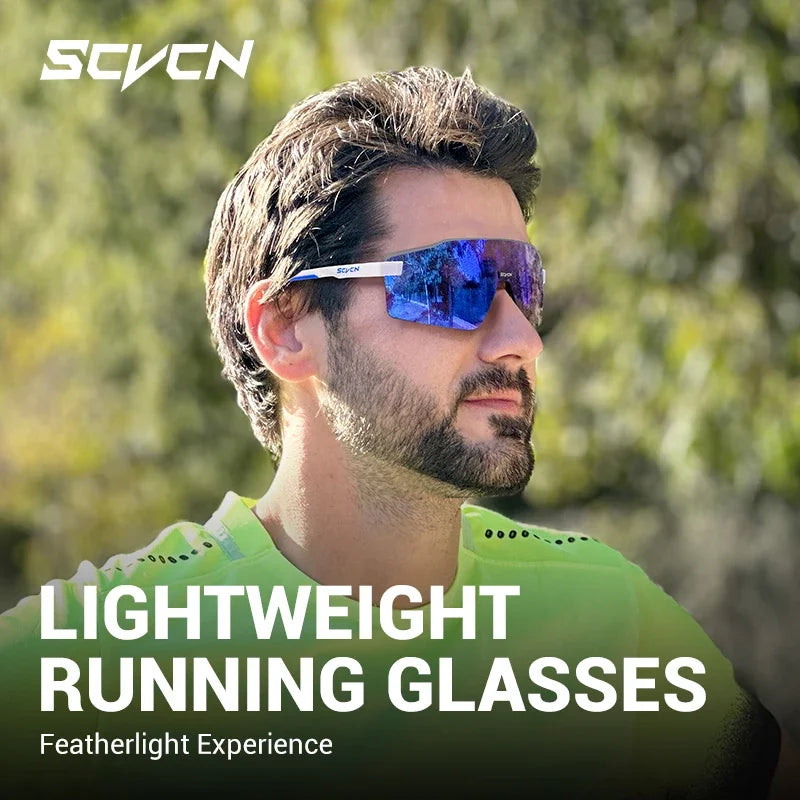 SCVCN New Outdoor Cycling Sunglasses MTB Glasses Bike Cycling UV400 Eyewear Men Women Bicycle Mountain Sports Running Eyewear
