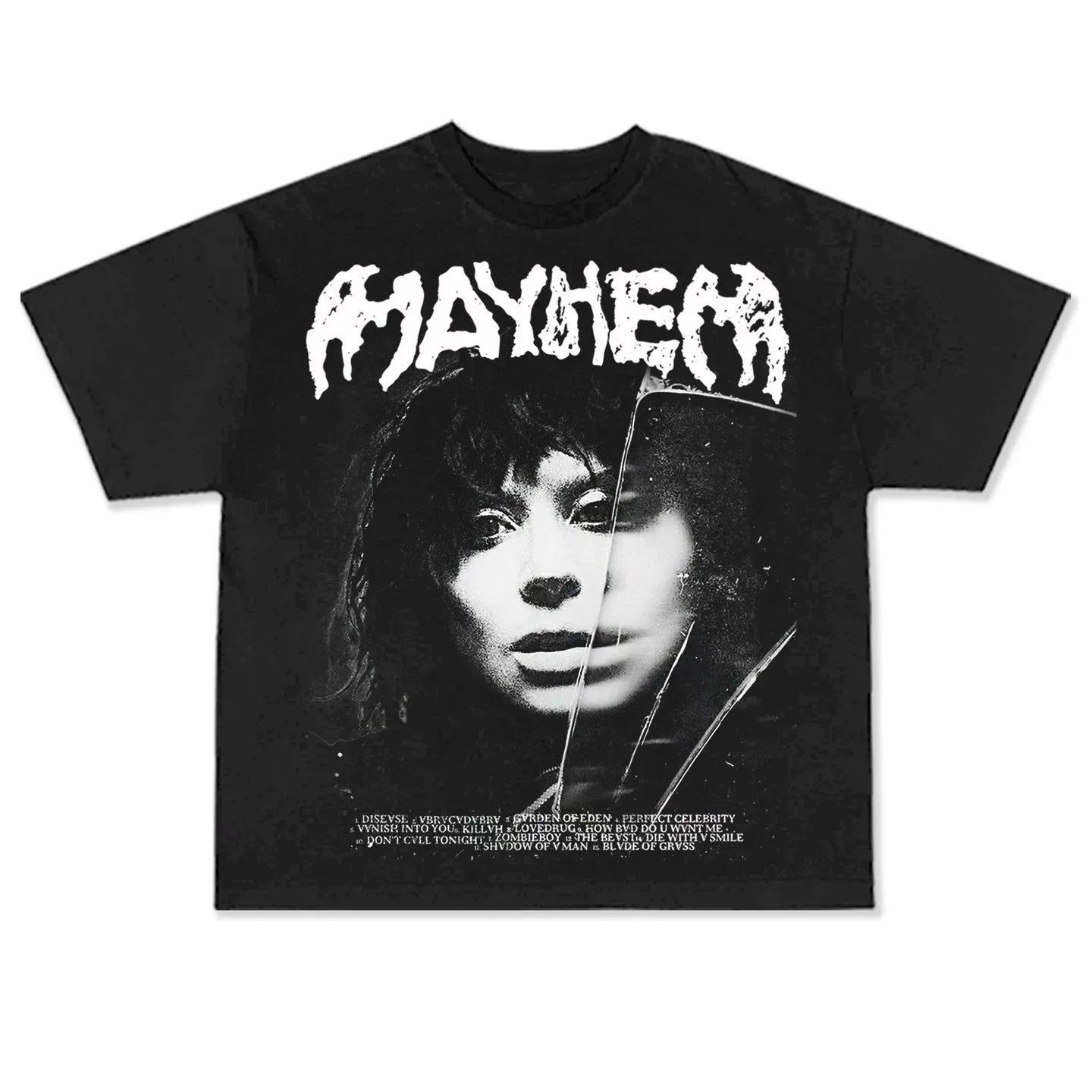 2025 Lady Gaga Mayhem New Album T Shirt Men Women Short Sleeve Cotton Tees Lady Gaga T-shirt Unisex Clothing Y2k Tops Streetwear