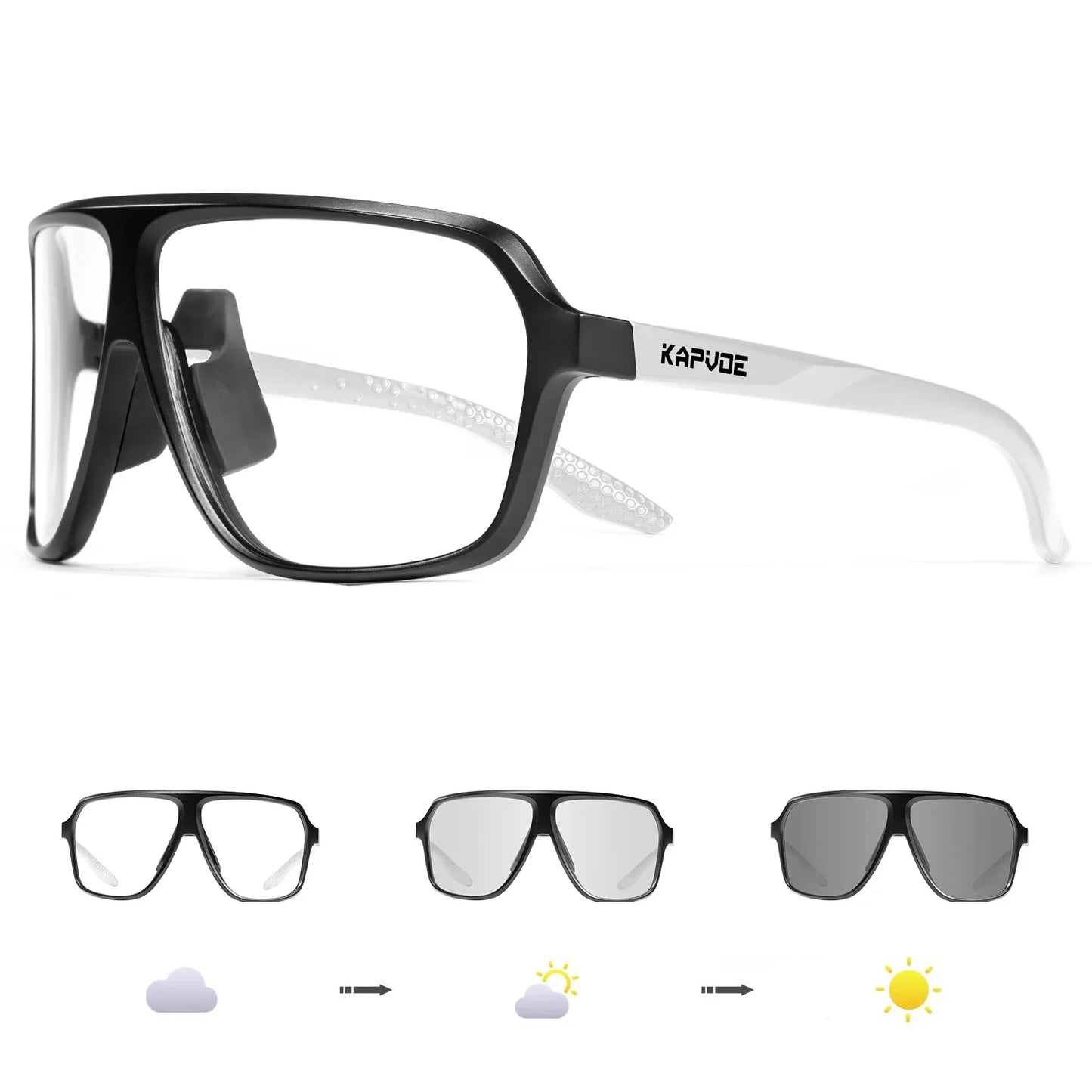 Kapvoe Polarized Cycling Sunglasses Road Riding for Men Fishing Glasses Mountain Bike Bicycle Goggles MTB Eyewear Speed Sports