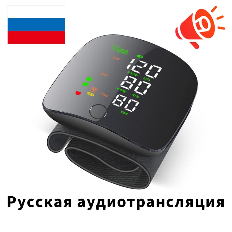 🖤 JUSTLANG Rechargeable (C type) Wrist Blood Pressure Monitor,2 Users | Digital Tonometer | Heart Rate & Irregular Pulse Detection | LED Display
