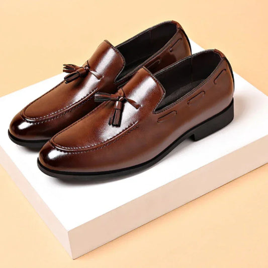 Men Slip-On PU Leather Formal Dress Shoes – Business & Wedding Oxfords (Sizes EU 35–50)