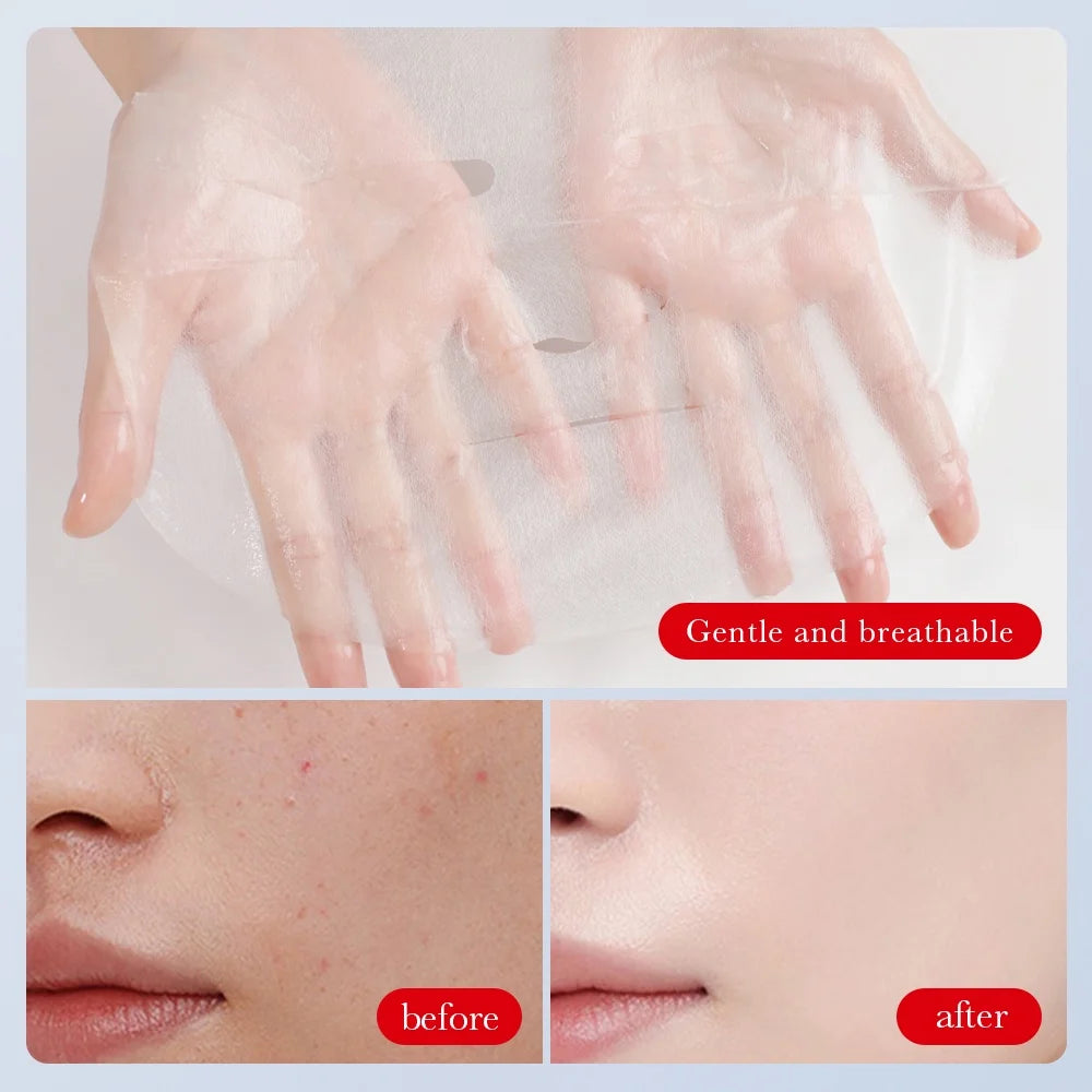 10PCS Vitamin A Anti Oxidation Capsule red Facial Mask Even Smooth Skin Tone, Moisturizing Delicate Skin Care Improve roughness