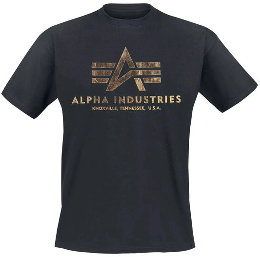 تي شيرت أساسي _ تي شيرت صيفي فاخر من Alpha Industries بطباعة نمط محيطي للرجال والنساء بأكمام قصيرة من القطن