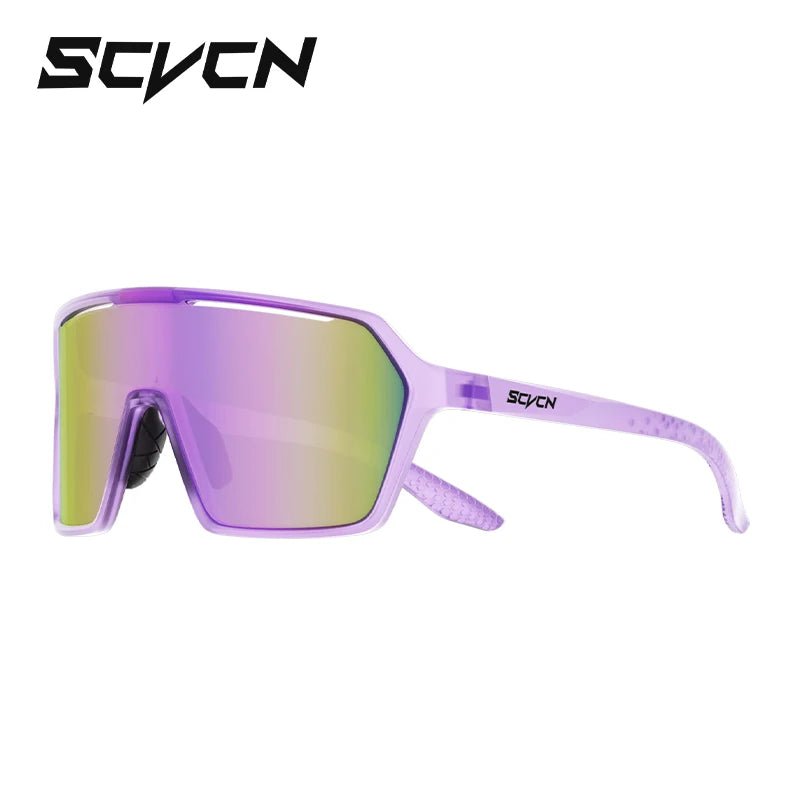 SCVCN Photochromic Sunglasses for Men Cycling Glasses UV400n Women Driving Glasses MTB Road Bike Sport Eyewear Running