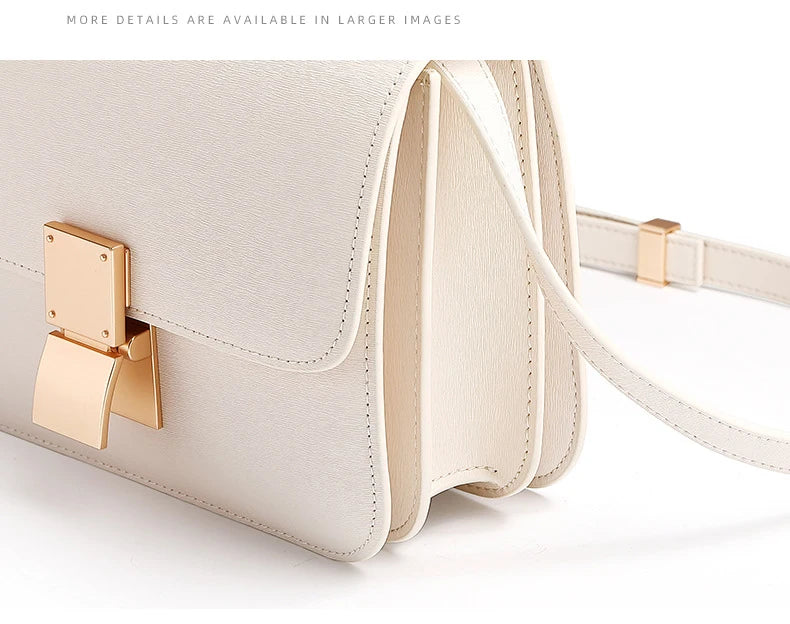 Women Shoulder Bag Female Split Leather Ins Vintage Messenger Lady Small Square Palm Texture Printing Box Flap Underarm Bag 2022