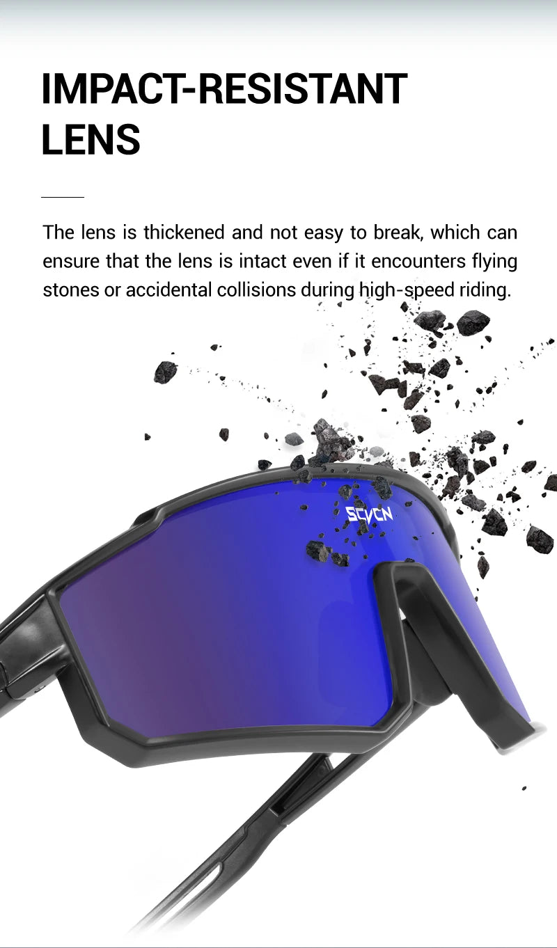SCVCN Outdoor Cycling Sunglasses Men MTB Road Driving Bike Glasses Sports Mountain Climbing Women Bicycle Cycling UV400 Goggles