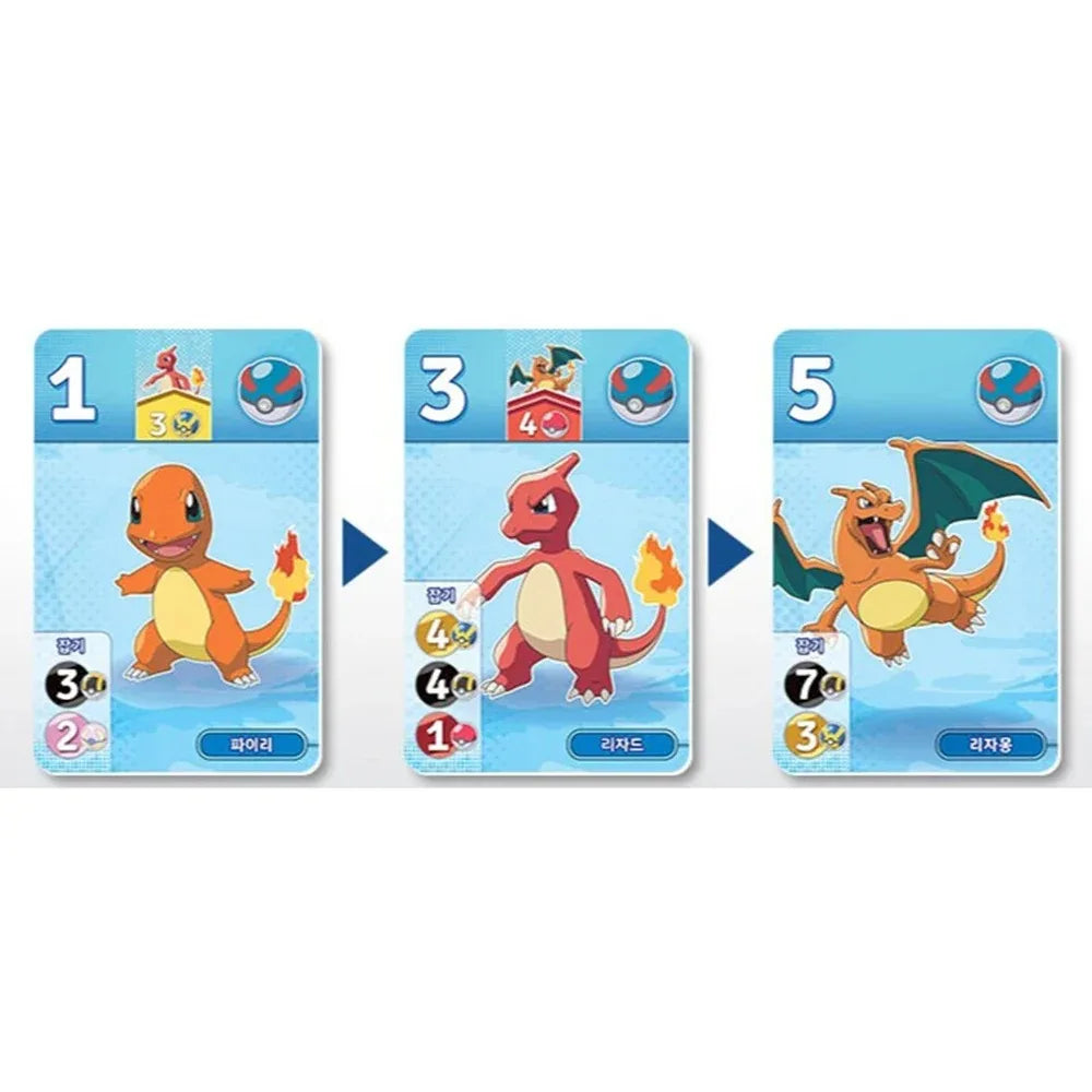 Pokémon Edition Board Game Korean Version Card Game Introductory Strategy Pokémon Party Game Family Holiday Game Birthday Gifts