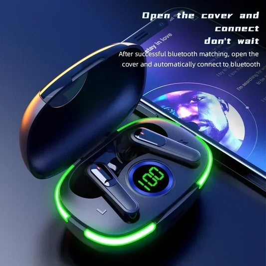 Pro80 TWS Wireless Earphones Bluetooth Fone Headphones Sports Headset Touch Control Earbuds with Microphone for Smartphones