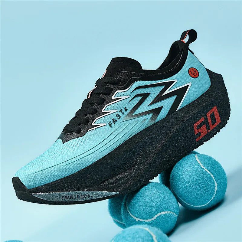 Men's Sports Shoes Cushioning Non-Slip Flat Wear Resistant Sneakers Mesh Breathable Platform Soft Running Shoes for Man